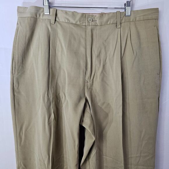 Tommy Bahama Relax Mens Silk Pleated Straight Pants Size 38 X 30 Casual Trousers - Picture 2 of 11